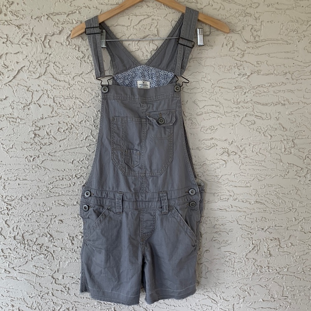 Grey Vintage American Eagle Overall Shorts